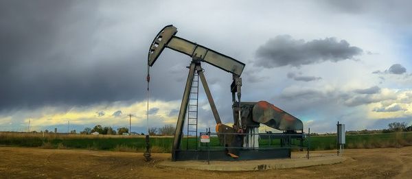 Oil rig in Weld County